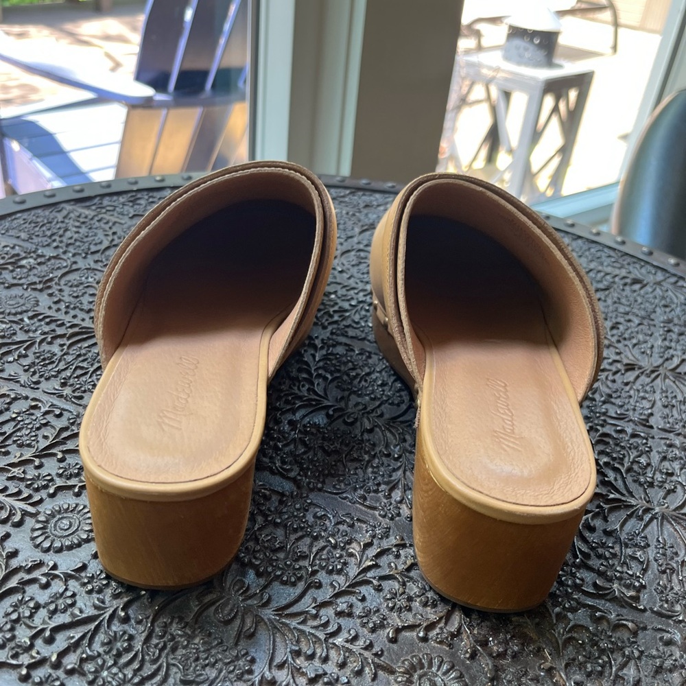 MADEWELL THE CECILY CLOG OILED LEATHER IN DRIED STRAW 9.5 - Picture 8 of 9